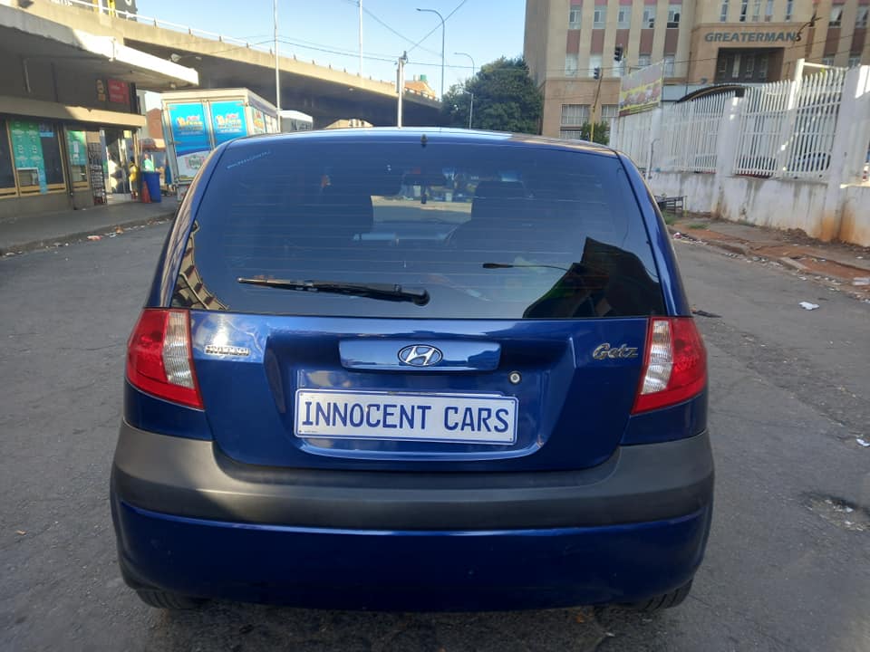 2007 HYUNDAI GETZ HATCHBACK 1.4 PETROL, MANUAL, BLUE COLOR