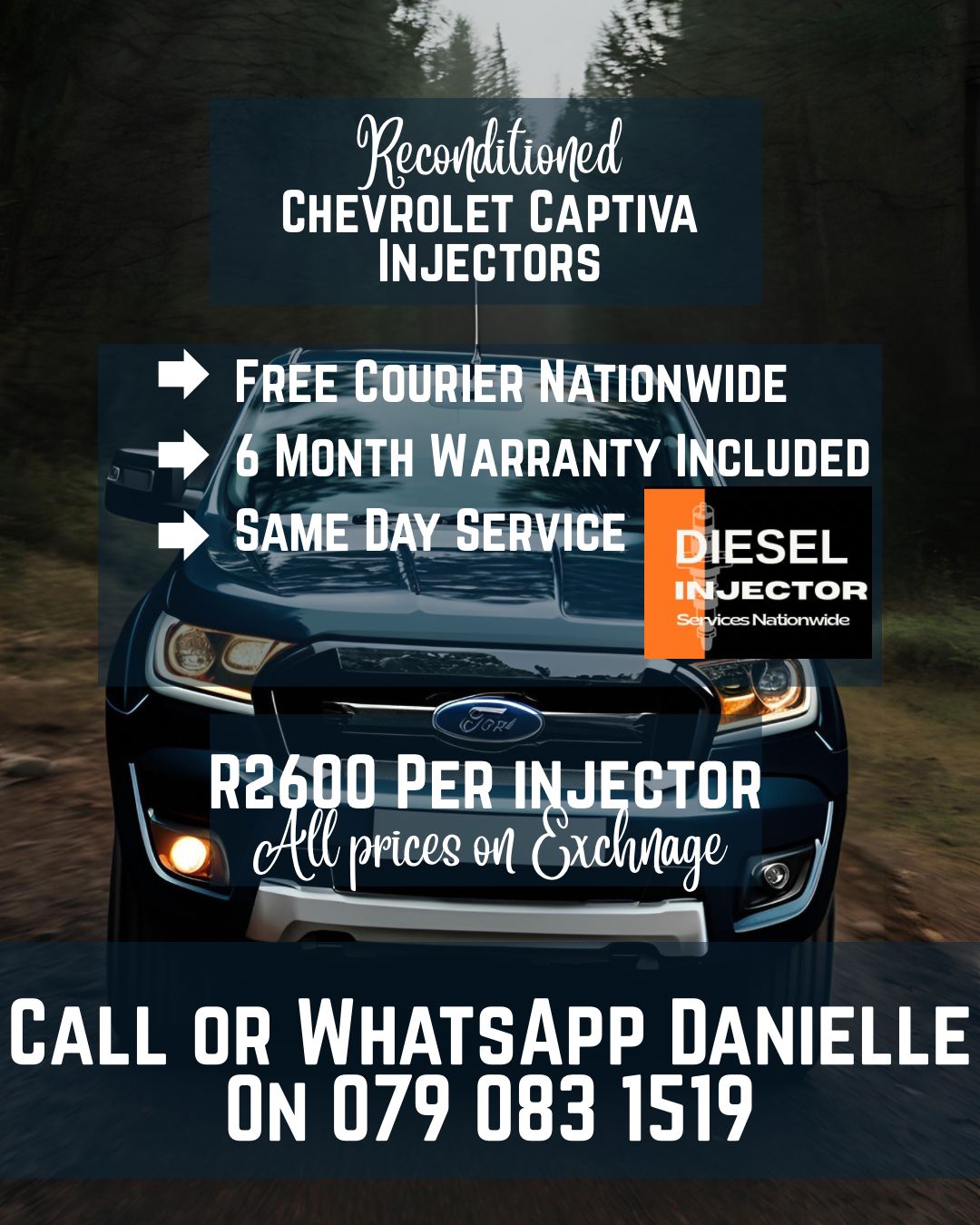 CHEVROLET CAPTIVA INJECTORS FOR SALE WITH WARRANTY INCLUDED - Private Seller CHEVROLET CAPTIVA INJECTORS FOR SALE WITH WARRANTY INCLUDED - Private Seller