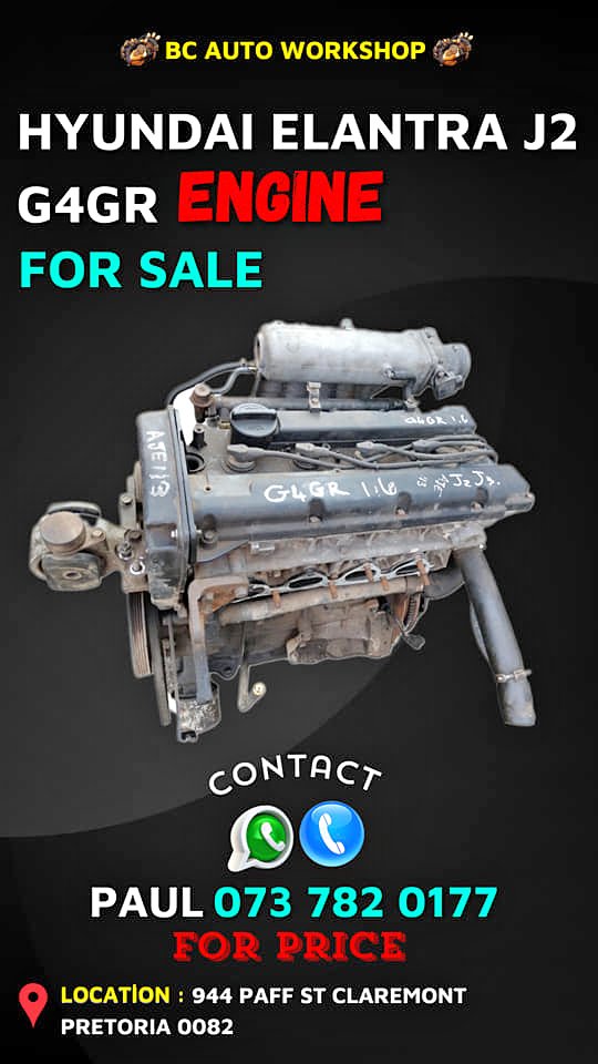 Hyundai Elantra j2 G4GR engine - Private Seller Hyundai Elantra j2 G4GR engine - Private Seller
