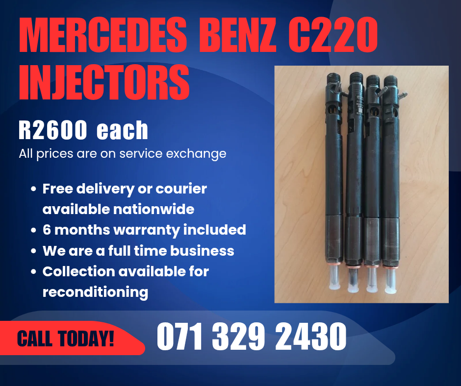 MERCEDES BENZ C220 DIESEL INJECTORS FOR SALE WITH WARRANTY - Private Seller MERCEDES BENZ C220 DIESEL INJECTORS FOR SALE WITH WARRANTY - Private Seller