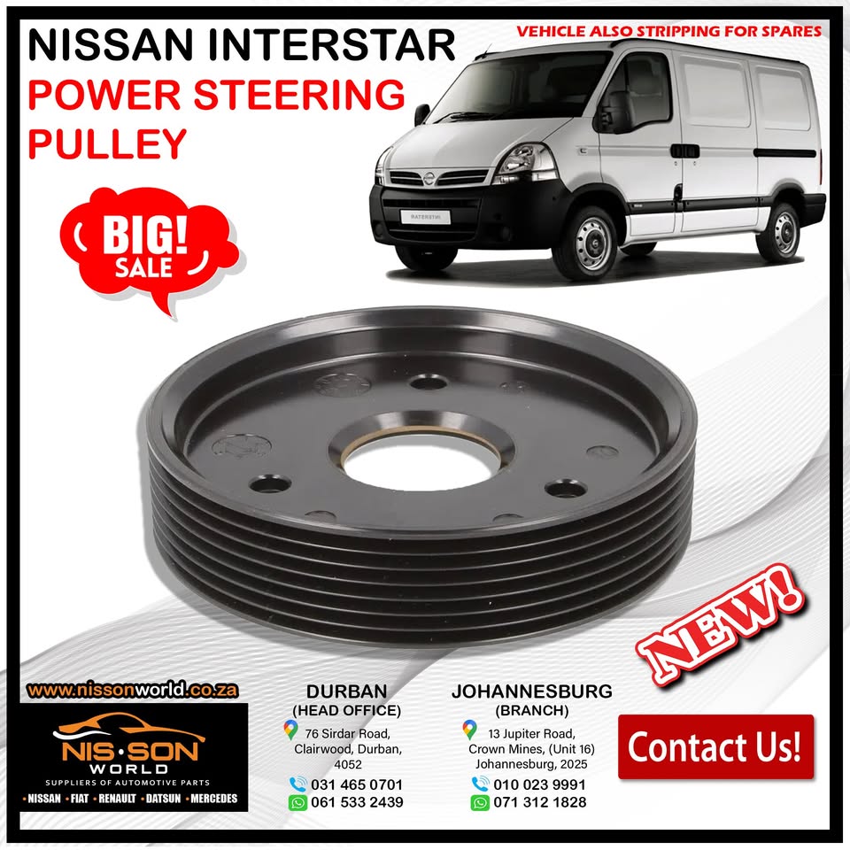 NISSAN INTERSTAR POWER STEERING PULLEY - Private Seller