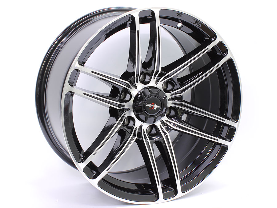 18″ Racing Hart Zepter 6/139 Black Machine face Alloy Wheels