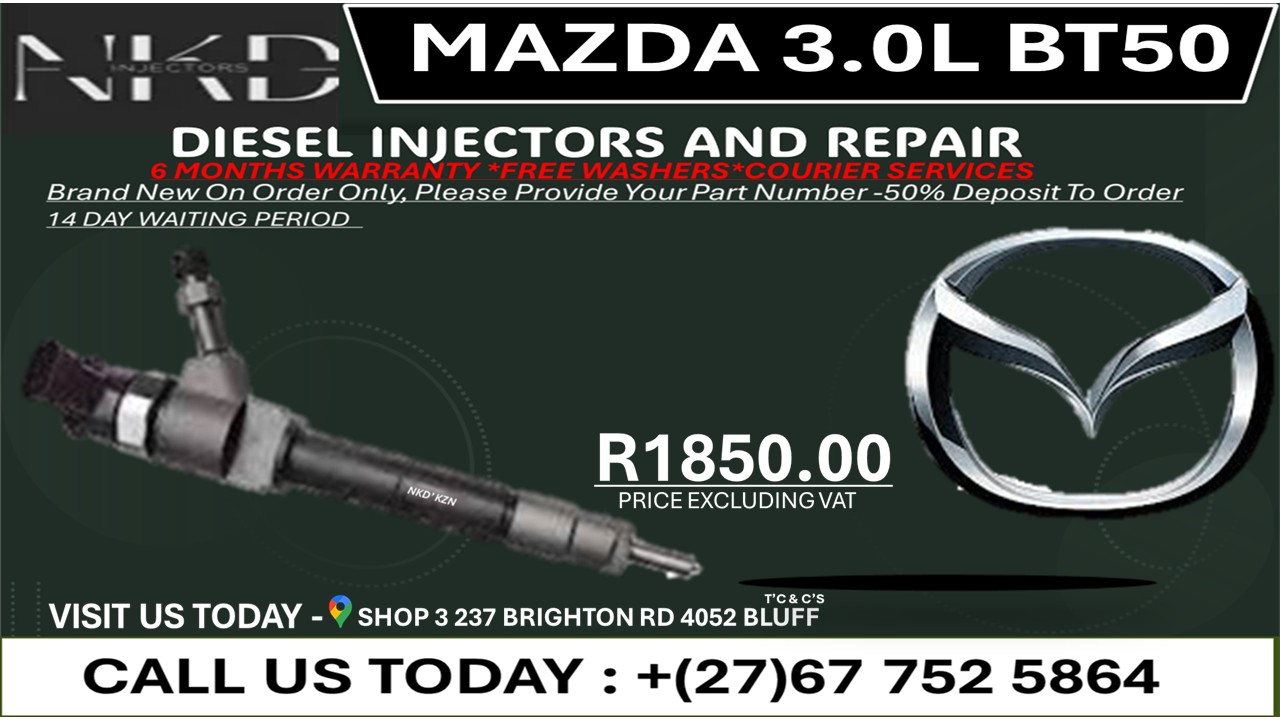 Mazda 3.0L BT50 Diesel Injectors on Recondition - Private Seller Mazda 3.0L BT50 Diesel Injectors on Recondition - Private Seller
