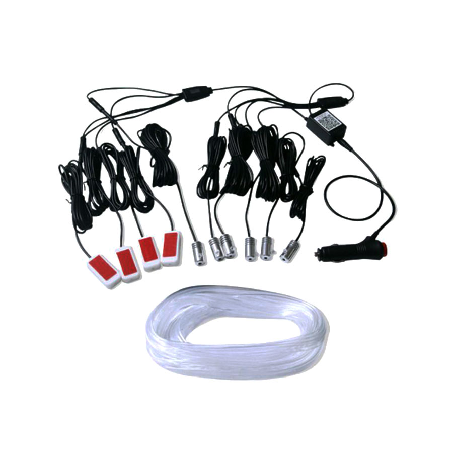 Universal 10 in-1 RGB LED 8M Interior Atmosphere Ambient Fibre Optic Line