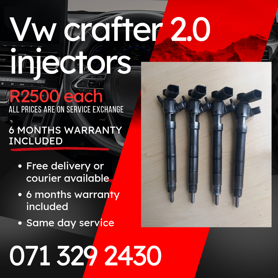 VW CRAFTER 2.0 INJECTORS FOR SALE WITH WARRANTY INCLUDED - Private Seller VW CRAFTER 2.0 INJECTORS FOR SALE WITH WARRANTY INCLUDED - Private Seller
