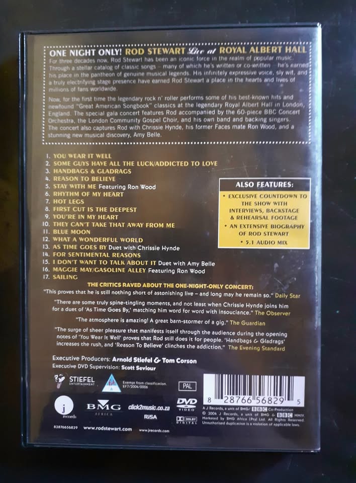 Rod Stewart – One Night Only! at Royal Albert Hall (DVD)