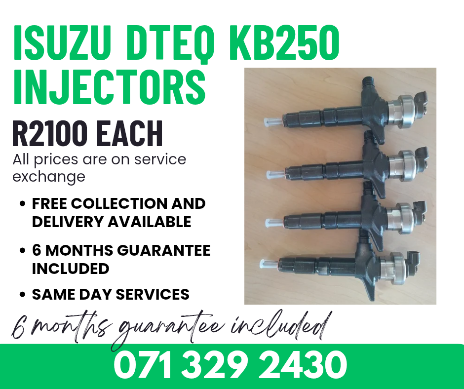 ISUZU DTEQ KB250 INJECTORS FOR SALE WITH WARRANTY - Private Seller ISUZU DTEQ KB250 INJECTORS FOR SALE WITH WARRANTY - Private Seller