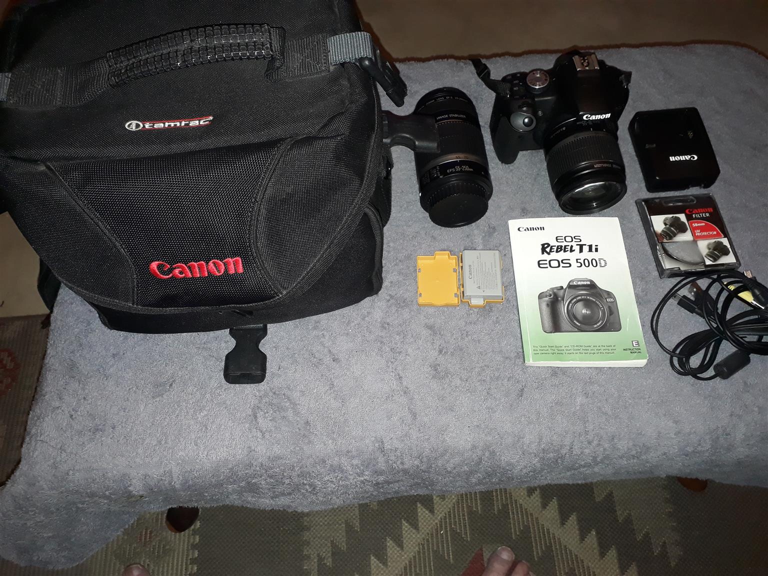 Cannon camera with extras including tripod Cannon camera with extras including tripod