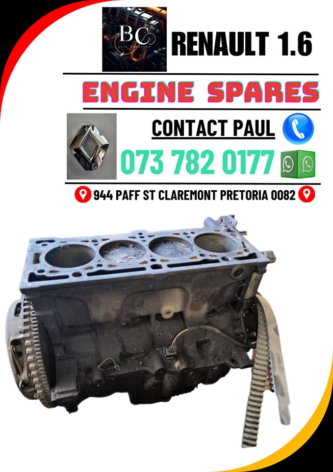 Renault 1.6 engine spares Contact me for the prices and more info - Private Seller Renault 1.6 engine spares Contact me for the prices and more info - Private Seller