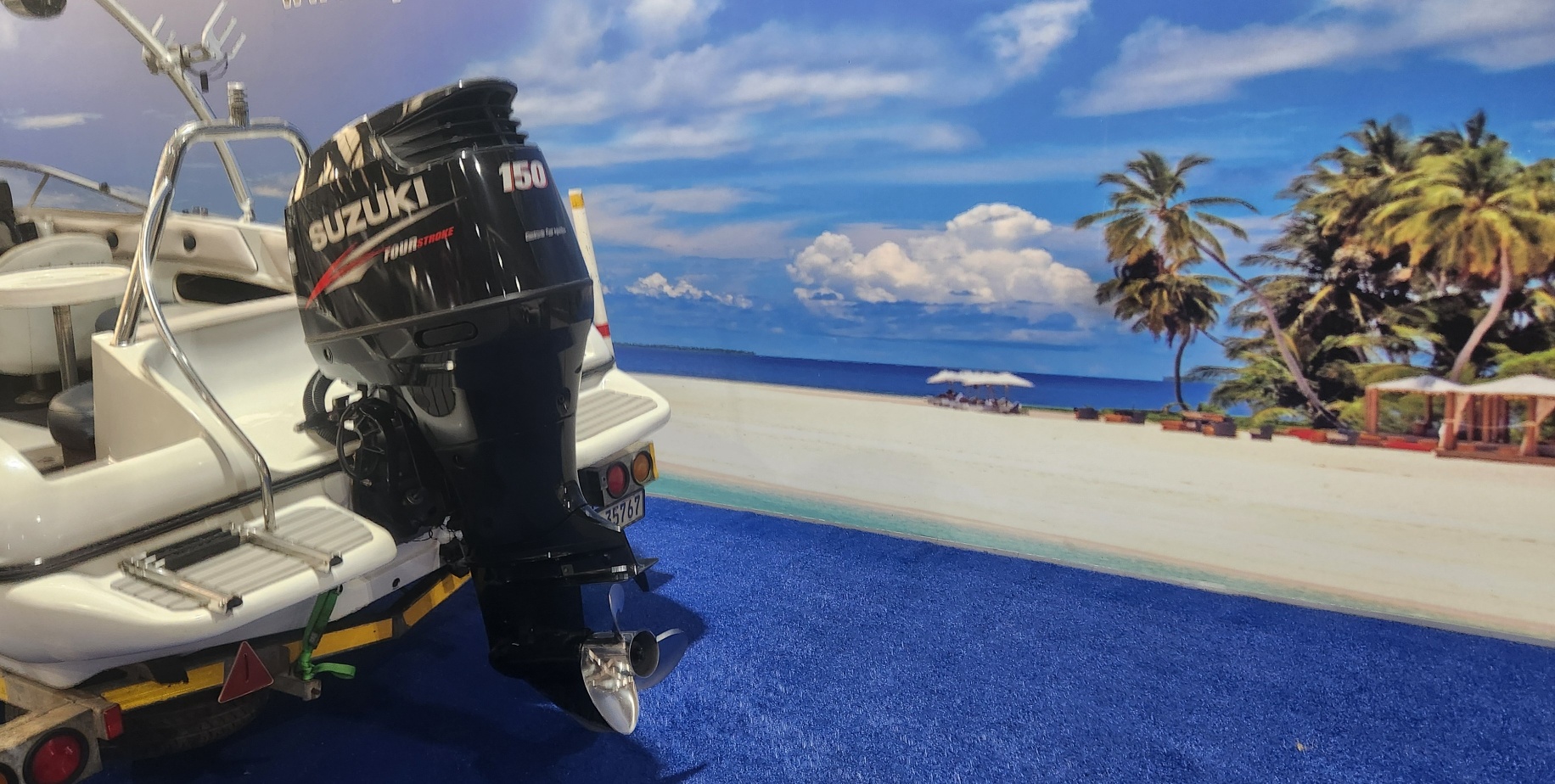 SUNDOWNER 190 ON TRAILER 150 HP SUZUKI 4 STROKE