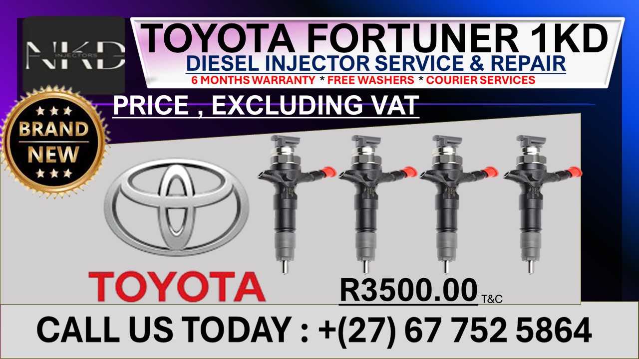 Toyota Fortuner 1KD(BRAND NEW)Diesel Injectors - Private Seller Toyota Fortuner 1KD(BRAND NEW)Diesel Injectors - Private Seller