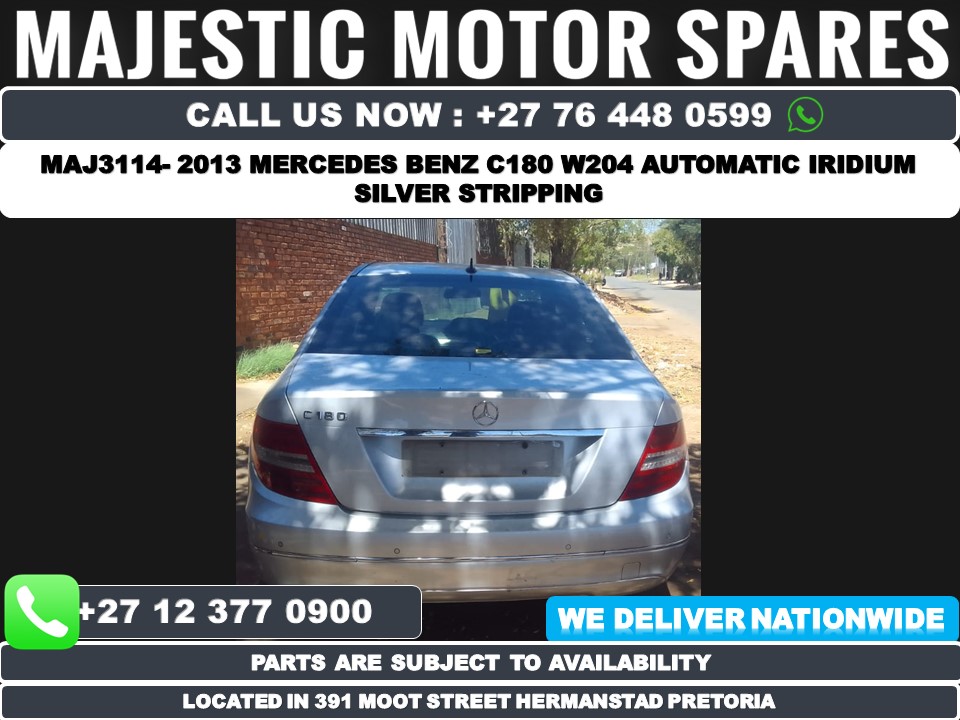 2013 Mercedes Benz C180 W204 auto spares - Iridium silver - Private Seller 2013 Mercedes Benz C180 W204 auto spares - Iridium silver - Private Seller