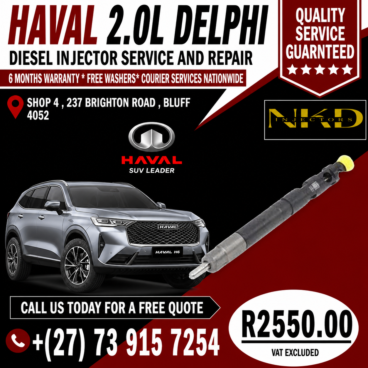 INJECTORS FOR HAVAL H6 - Private Seller INJECTORS FOR HAVAL H6 - Private Seller