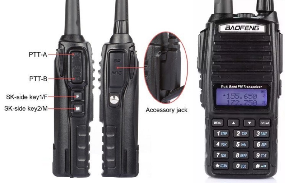 Walkie Talkie VHF UHF Dual Band Two Way Radios / Transceivers. Brand New Products