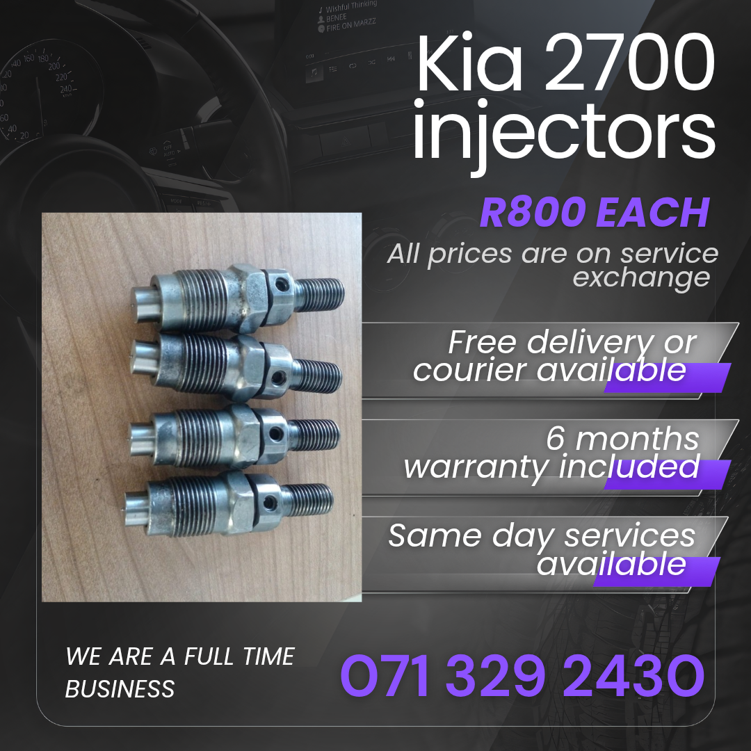 KIA 2700 INJECTORS FOR SALE WITH WARRANTY INCLUDED - Private Seller KIA 2700 INJECTORS FOR SALE WITH WARRANTY INCLUDED - Private Seller
