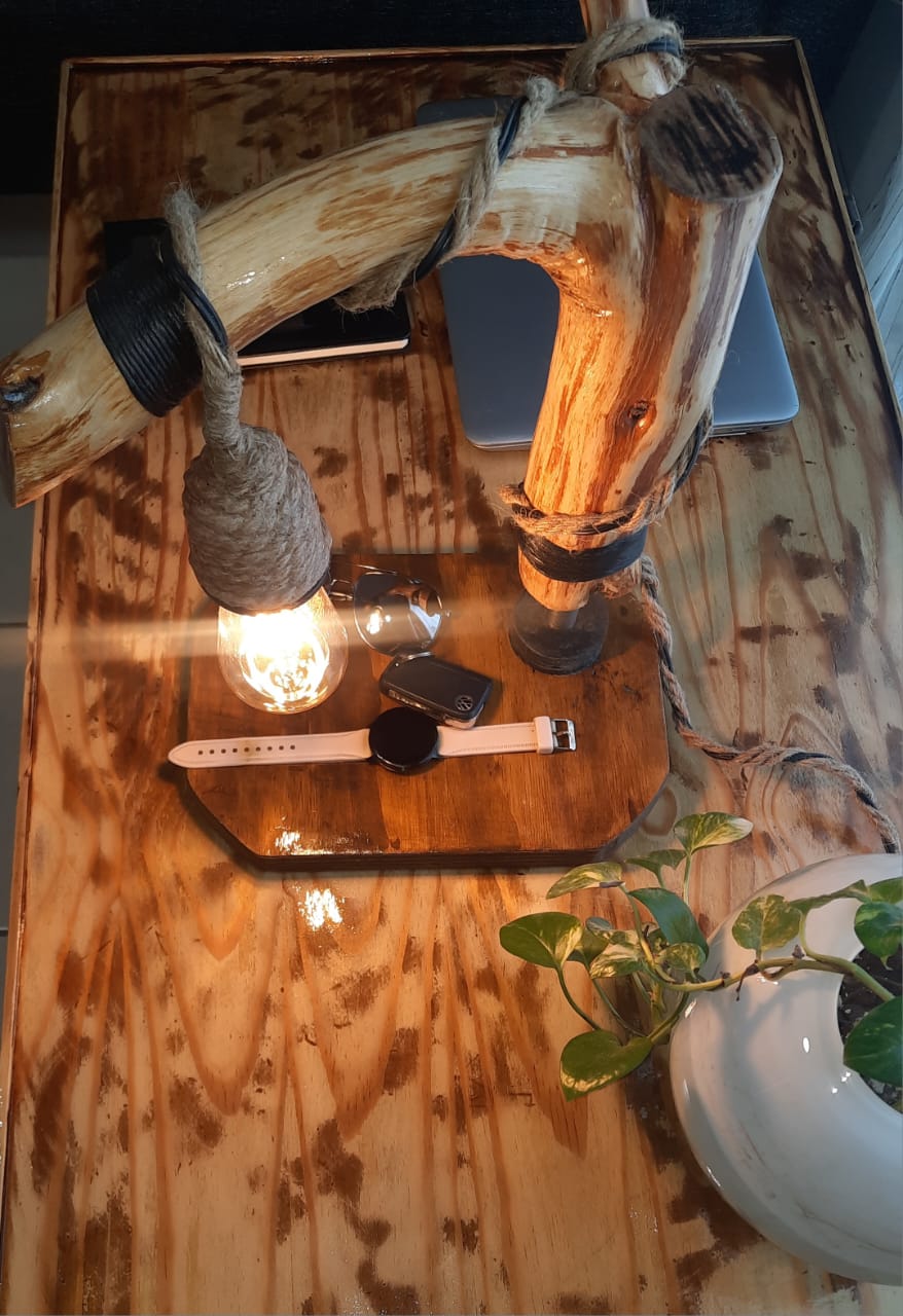 Timber Glow Lamp (New Luxury)