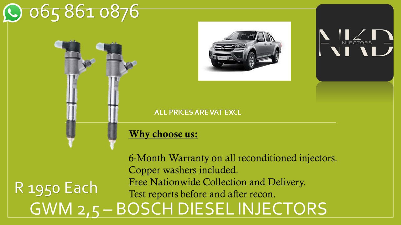 GWM 2.5 INJECTORS W SELL ON EXCHANGE OR RECON - Private Seller GWM 2.5 INJECTORS W SELL ON EXCHANGE OR RECON - Private Seller