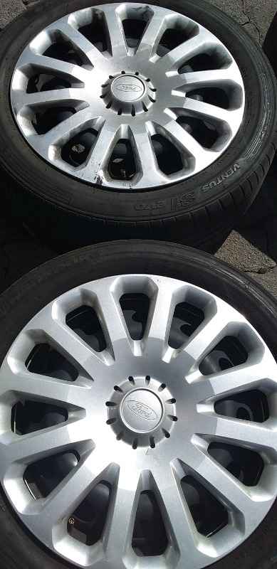Four 15 inch Ford fiesta standard rims,tyres & wheel caps for sell - Private Seller Four 15 inch Ford fiesta standard rims,tyres & wheel caps for sell - Private Seller