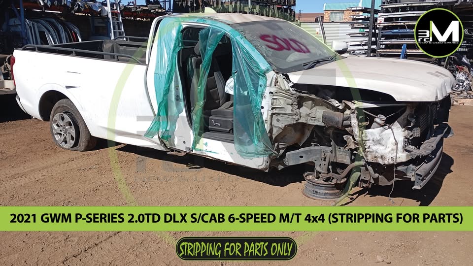 2021 GWM P-SERIES 2.0 DIESEL S/CAB 6-SPEED M/T 4x4 (STRIPPING FOR PARTS)