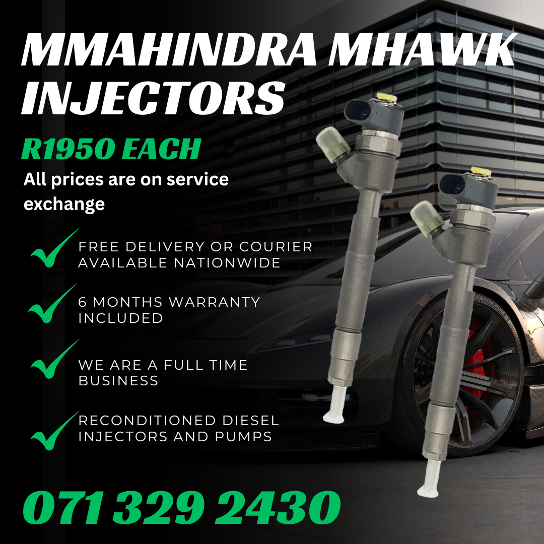 MAHINDRA MHAWK 2.2 INJECTORS FOR SALE WITH WARRANTY INCLUDED - Private Seller MAHINDRA MHAWK 2.2 INJECTORS FOR SALE WITH WARRANTY INCLUDED - Private Seller
