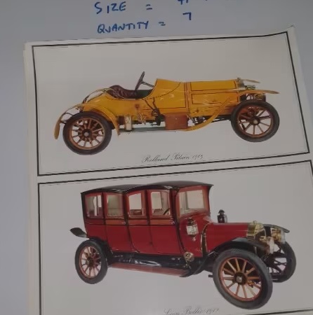 Vintage Car Prints - Large Collection