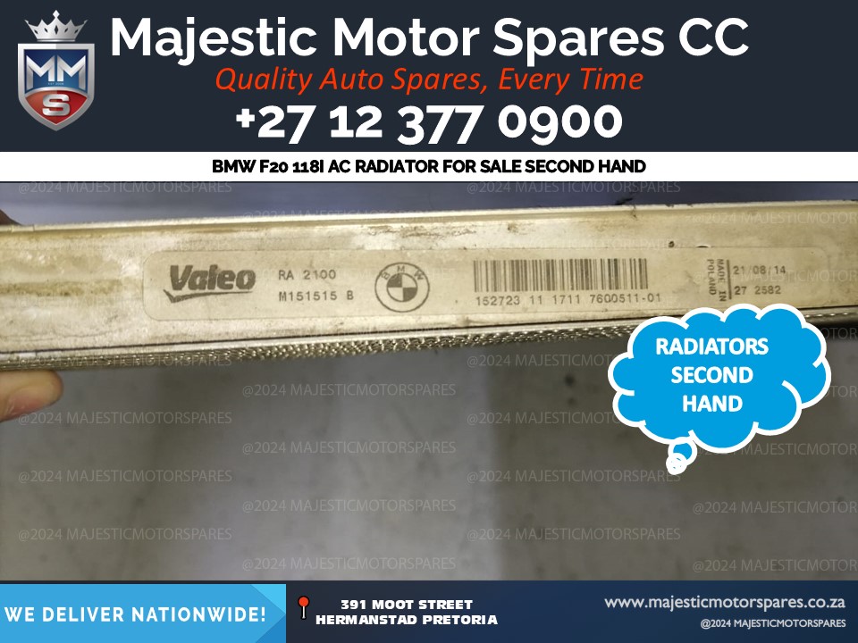 bmw f20 118i ac radiator for sale second hand in south africa - Private Seller bmw f20 118i ac radiator for sale second hand in south africa - Private Seller