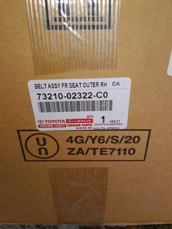 Toyota GD6 seatbelt - Private Seller Toyota GD6 seatbelt - Private Seller