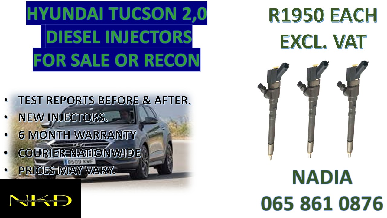 DIESEL INJECTORS FOR SALE FOR HYUNDAI TUCSON 2.0 AVAILABLE NOW - Private Seller DIESEL INJECTORS FOR SALE FOR HYUNDAI TUCSON 2.0 AVAILABLE NOW - Private Seller