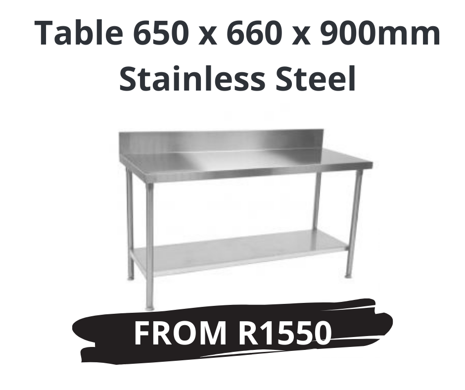 Table 650 x 660 x 900mm Stainless Steel