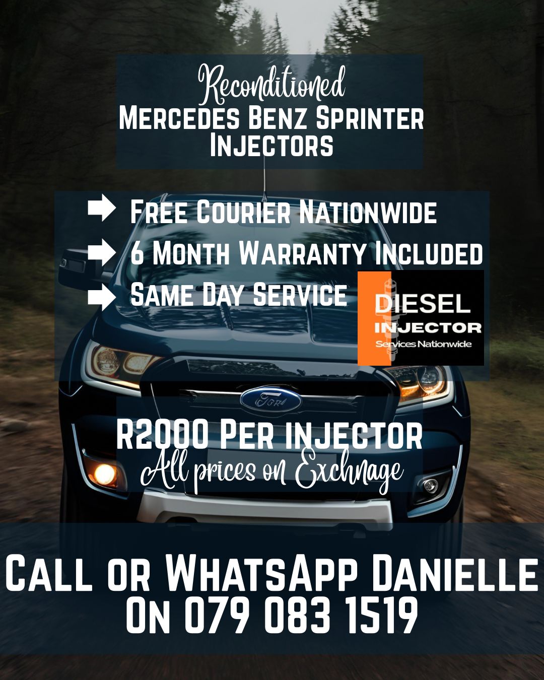 MERCEDES BENZ SPRINTER INJECTORS FOR SALE WITH WARRANTY INCLUDED - Private Seller MERCEDES BENZ SPRINTER INJECTORS FOR SALE WITH WARRANTY INCLUDED - Private Seller