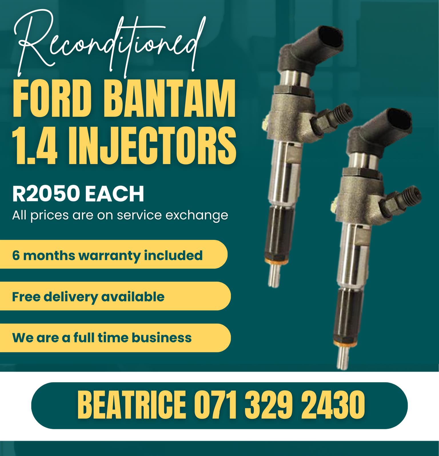 FORD BANTAM 1.4 INJECTORS FOR SALE WITH WARRANTY - Private Seller FORD BANTAM 1.4 INJECTORS FOR SALE WITH WARRANTY - Private Seller