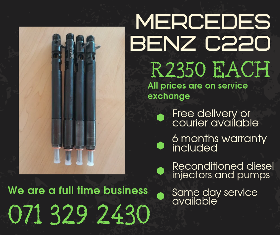 MERCEDES BENZ C220 INJECTORS FOR SALE WITH WARRANTY INCLUDED - Private Seller MERCEDES BENZ C220 INJECTORS FOR SALE WITH WARRANTY INCLUDED - Private Seller