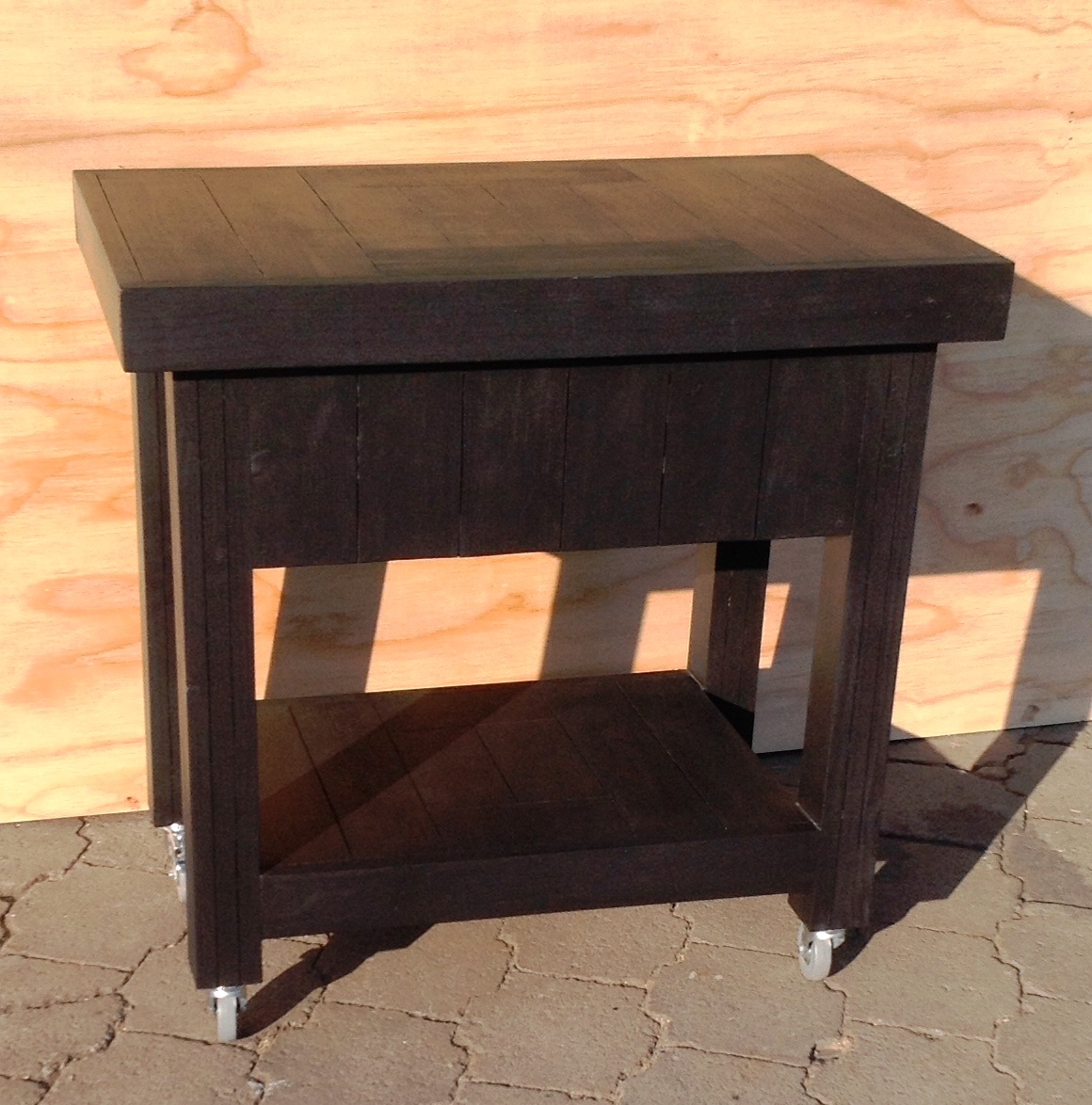 Braai Trolley Farmhouse series 0900 version 1 Stained - mobile