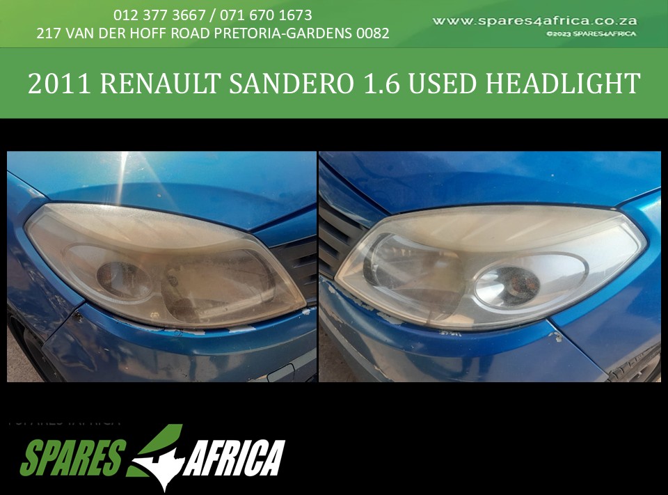 2011 Renault Sandero 1.6 Used Headlights - Private Seller 2011 Renault Sandero 1.6 Used Headlights - Private Seller