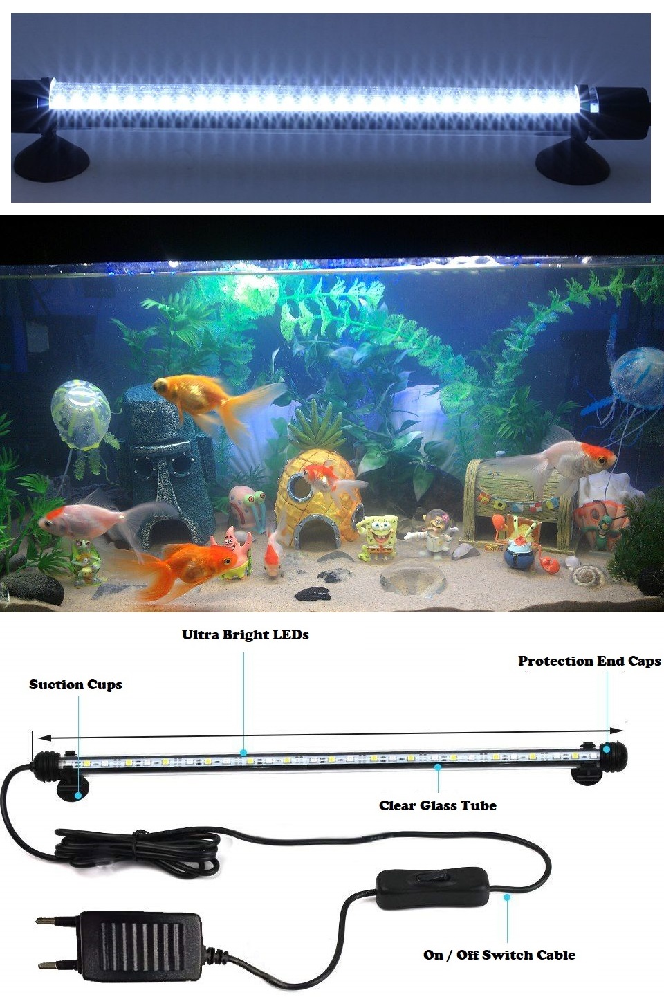 Aquarium tube clearance light