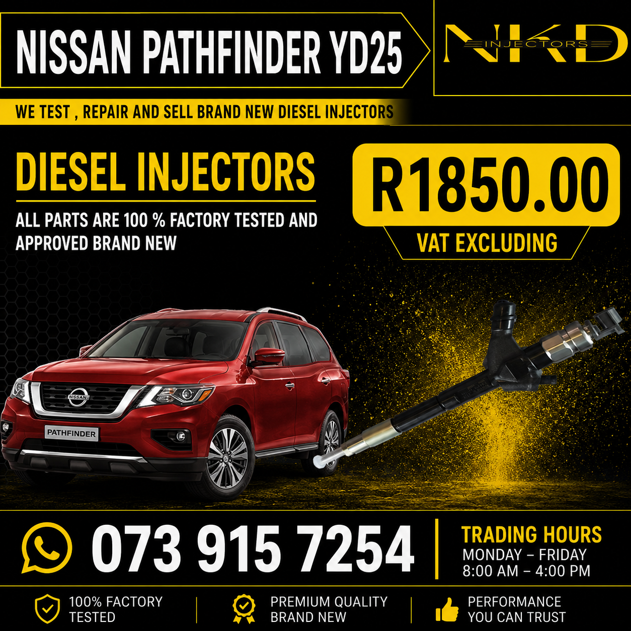 Nissan_Pathfinder_YD25_Injetcors_On_Repair - Private Seller Nissan_Pathfinder_YD25_Injetcors_On_Repair - Private Seller