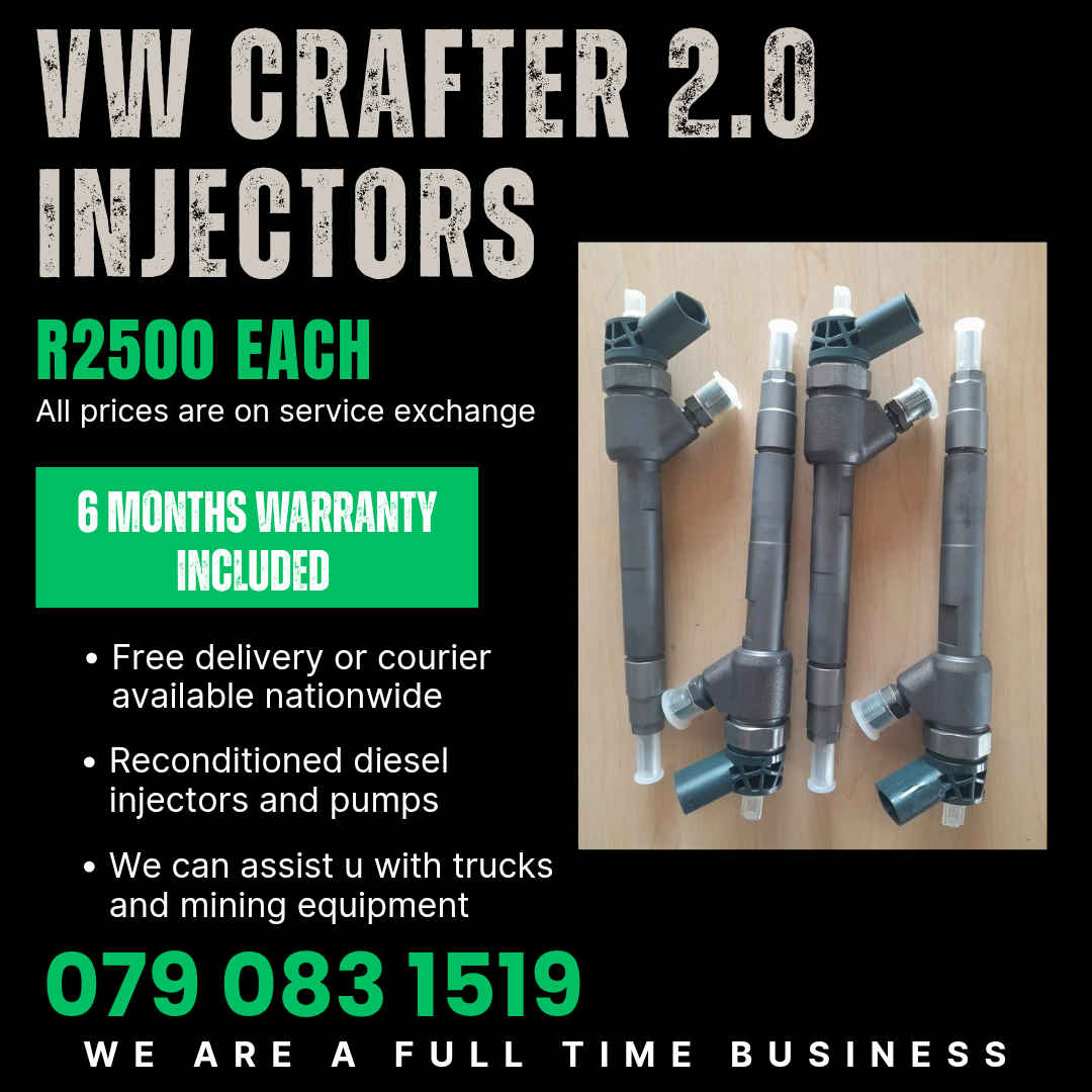VW CRAFTER 2.0 INJECTORS FOR SALE WITH WARRANTY INCLUDED - Private Seller VW CRAFTER 2.0 INJECTORS FOR SALE WITH WARRANTY INCLUDED - Private Seller
