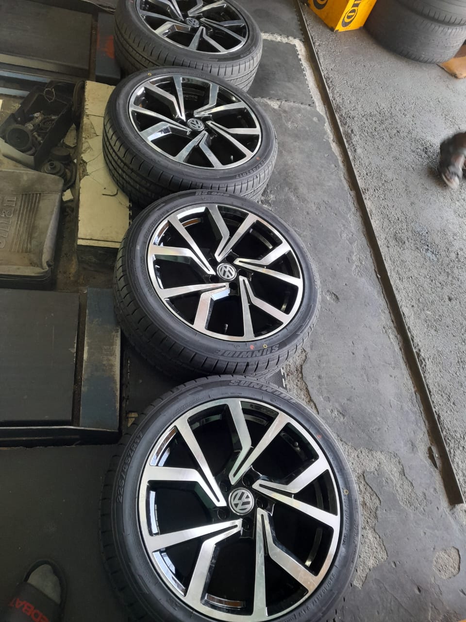 Brand new 17inch polo rims and tyres