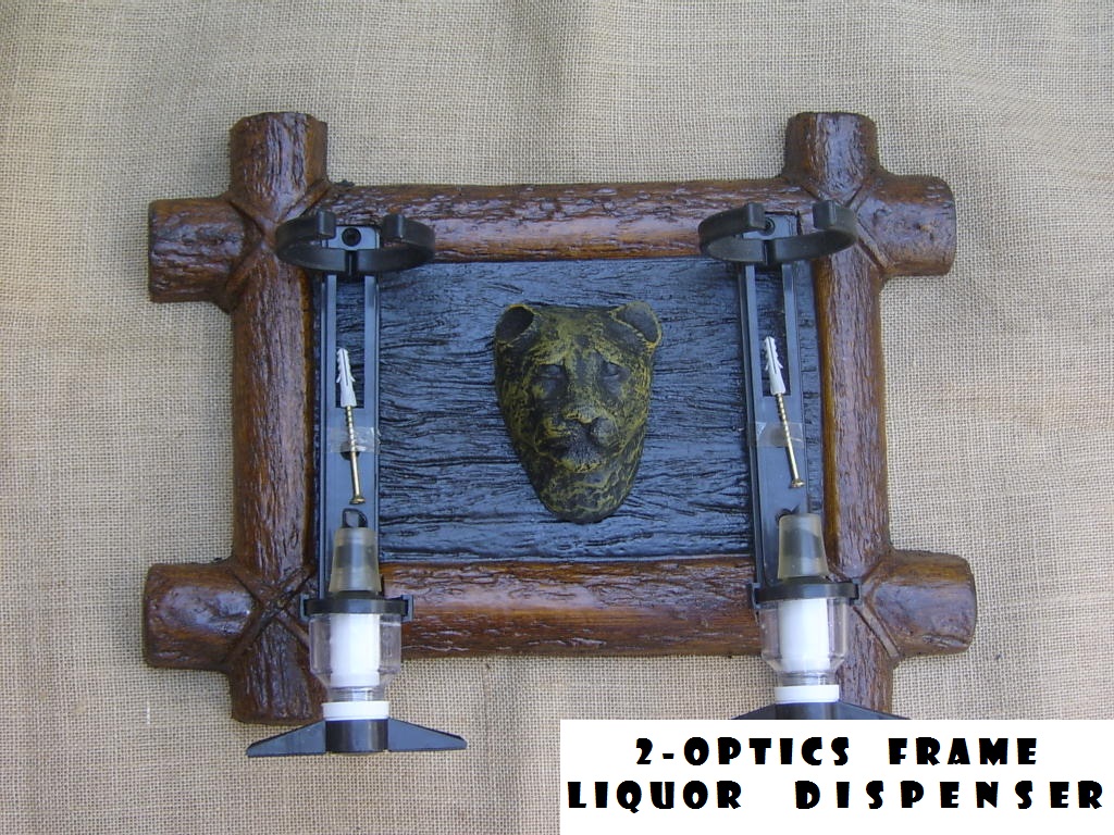 Liquor Dispenser: Leopard Head With 2-Optics. Brand New Products.