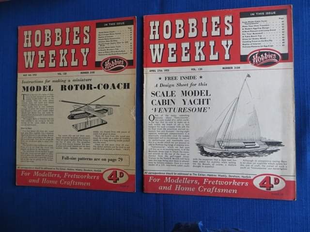 Vintage "Hobbies Weekly" books