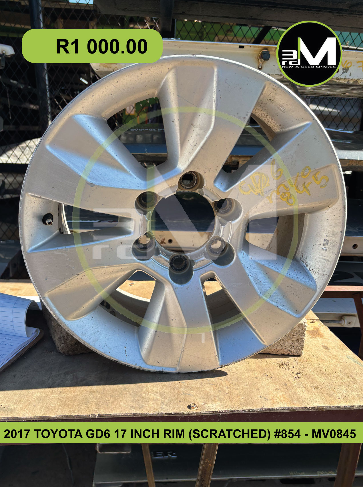 MV0845-2017-TOYOTA-GD6-17-INCH-RIM-(SCRATCHED)-854 - Private Seller
