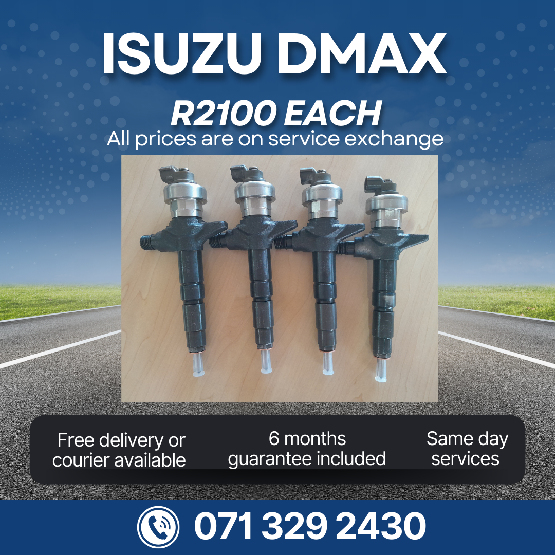 ISUZU D-MAX INJECTORS FOR SALE WITH WARRANTY - Private Seller ISUZU D-MAX INJECTORS FOR SALE WITH WARRANTY - Private Seller