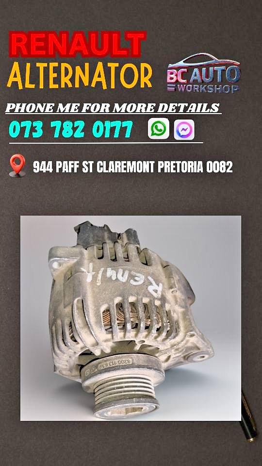 Renault alternator Call or WhatsApp me - Private Seller