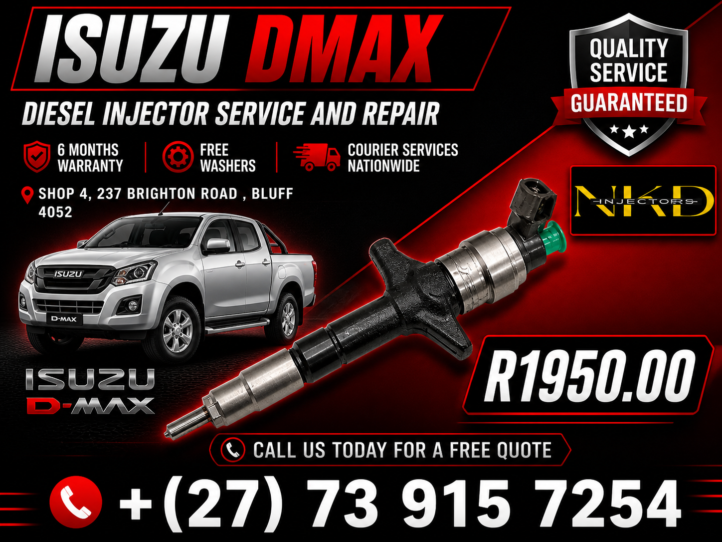 Isuzu DMAX Diesel Injectors - Private Seller Isuzu DMAX Diesel Injectors - Private Seller