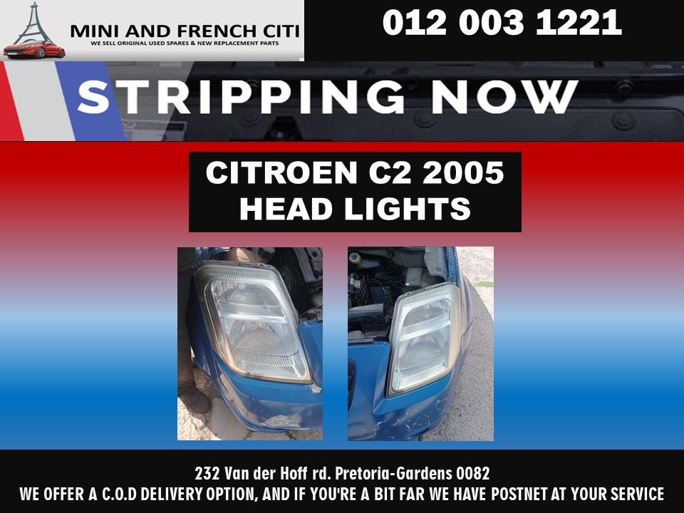 2005 Citroen C2 headlights for sale used - Private Seller