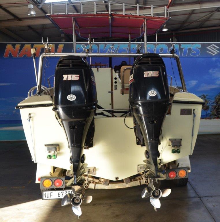 ACECRAFT 660 ON TRAILER 2 X 115 HP SUZUKI 4 STROKES