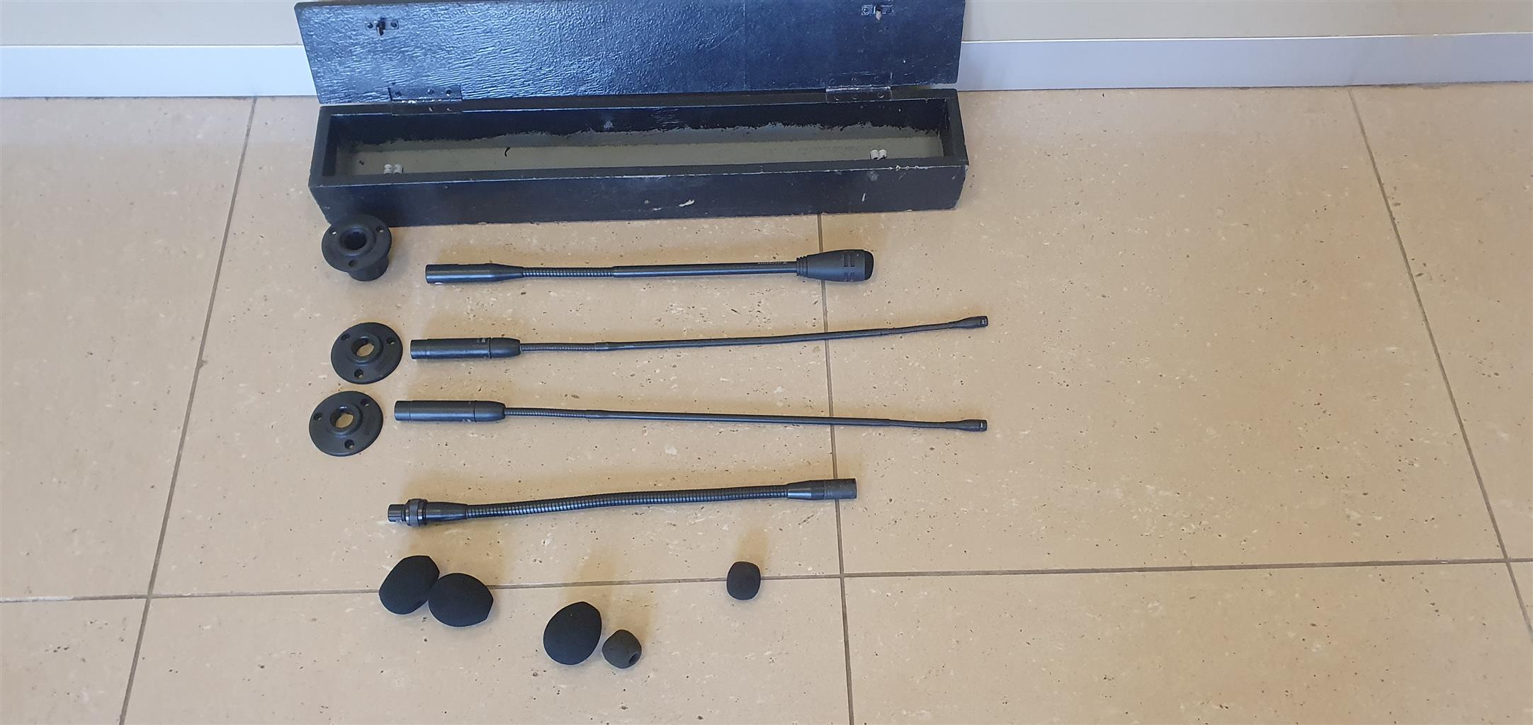 Bundle of Pulpit Mics Shure MX418 /Sennheiser COM190 Bundle of Pulpit Mics Shure MX418 /Sennheiser COM190