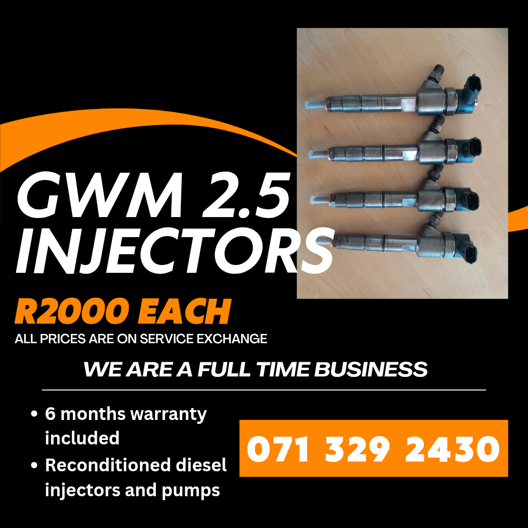 GWM 2.5 INJECTORS FOR SALE WITH WARRANTY - Private Seller GWM 2.5 INJECTORS FOR SALE WITH WARRANTY - Private Seller