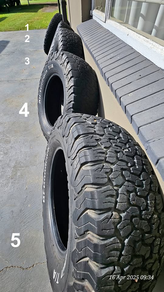 265/70R17 BF Goodrich Tyres Bundle