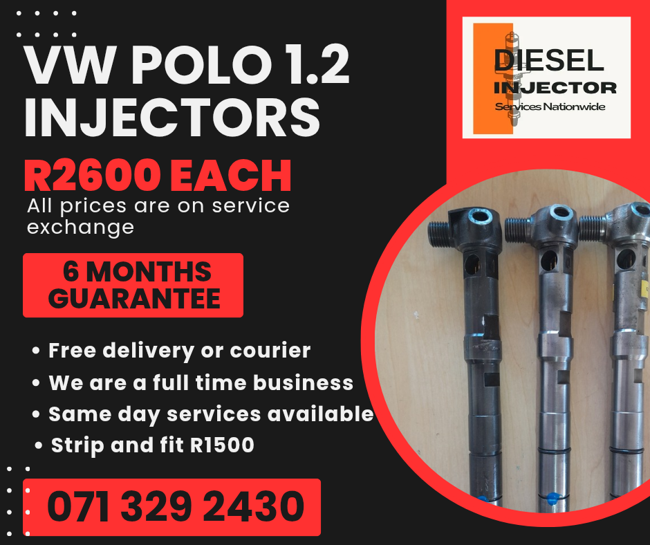 VW POLO 1.2 DIESEL INJECTORS FOR SALE WITH WARRANTY - Private Seller VW POLO 1.2 DIESEL INJECTORS FOR SALE WITH WARRANTY - Private Seller